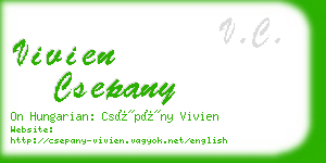 vivien csepany business card